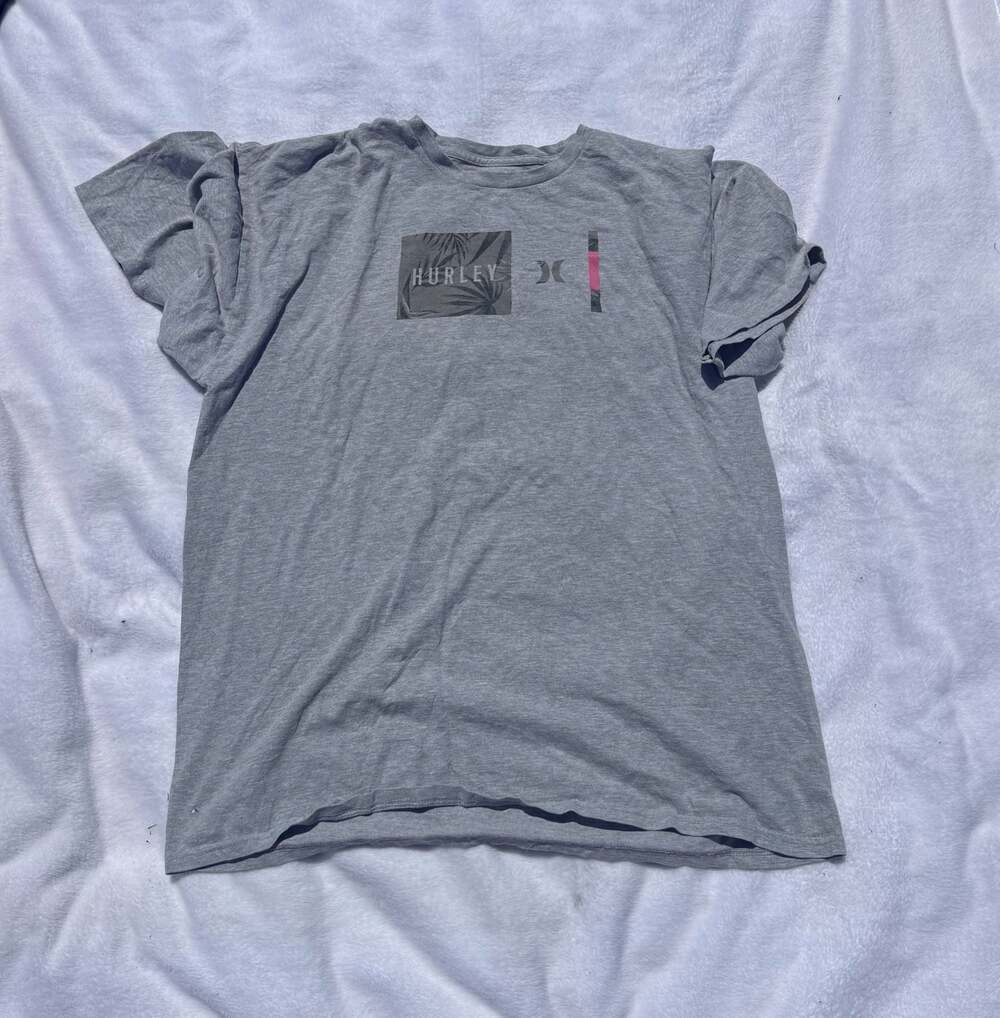 Hurley Graphic T-Shirt Gray Size XL